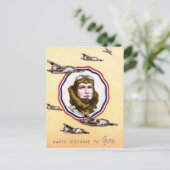 ヴィンテージ軍隊空力誕生日葉書 ポストカード (スタンド正面)
