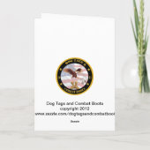 ヴィンテージ軍隊空軍誕生日カード カード (裏面)