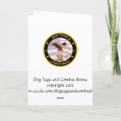 ヴィンテージ軍隊誕生日あいさつセーラーカード カード (裏面)