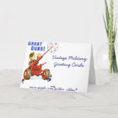 ヴィンテージ軍隊誕生日カード カード (裏面)