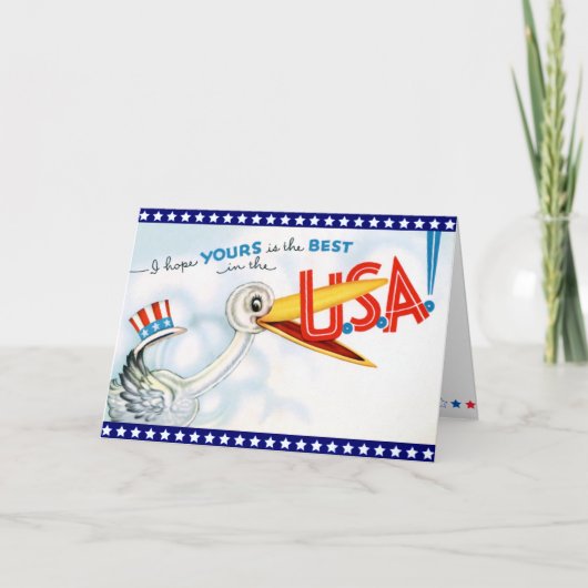 ヴィンテージ軍隊誕生日カード カード (正面)