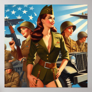 ヴィンテージ軍隊 ポスター