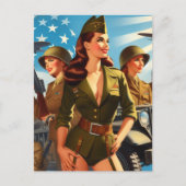 ヴィンテージ軍隊 ポストカード (正面)