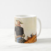 ヴィンテージ軍隊、レミントン騎兵将校 コーヒーマグカップ (正面右)