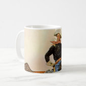 ヴィンテージ軍隊、レミントン騎兵将校 コーヒーマグカップ (正面左)