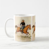 ヴィンテージ軍隊、レミントン騎兵将校 コーヒーマグカップ (左)