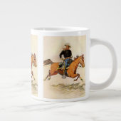 ヴィンテージ軍隊、レミントン騎兵将校 ジャンボコーヒーマグカップ (右)