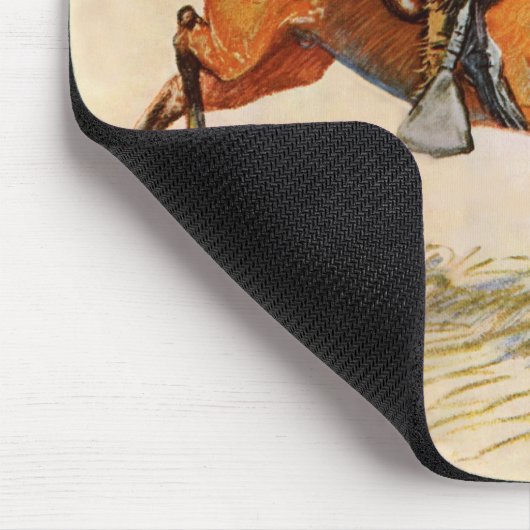 ヴィンテージ軍隊、レミントン騎兵将校 マウスパッド (コーナー)