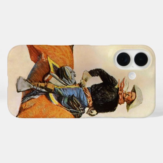 ヴィンテージ軍隊、レミントン騎兵将校 Case-Mate iPhoneケース (裏面 (横))