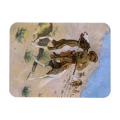 ヴィンテージ軍隊Cowboys, The Scout by Remington マグネット (横)