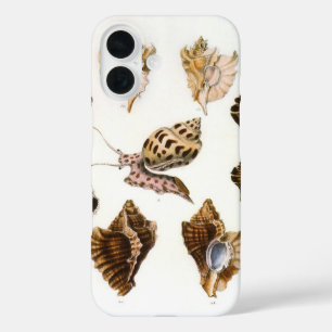 ヴィンテージ軟体動物カタツムリ、海洋生物 iPhone 16ケース