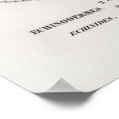 ヴィンテージ軟体座イラストレーション ポスター (角)