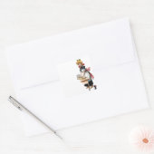 ヴィンテージ転がの生地 スクエアシール (封筒)