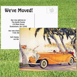ヴィンテージ転換型アンティーク車所在地の変更 案内ポストカード