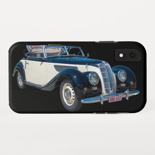 ヴィンテージ転換自動車トランス Case-Mate iPhoneケース (裏面(横))