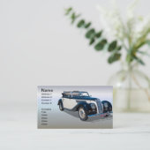 ヴィンテージ転換自動車 名刺 (スタンド正面)