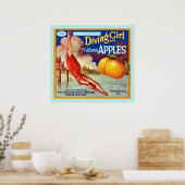 ヴィンテージ輪状ラベル ポスター (キッチン)