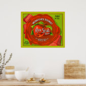 ヴィンテージ輪状ラベル ポスター (キッチン)