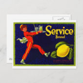 ヴィンテージ輪状ラベル ポストカード (正面/裏面)