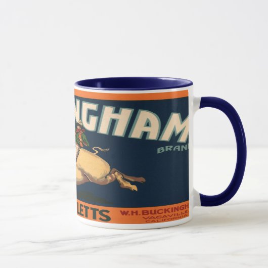 ヴィンテージ輪状ラベル マグカップ (右)