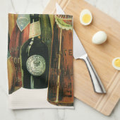 ヴィンテージ輸入ビールボトル、アルコール、飲料 キッチンタオル (四つ折り)