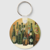 ヴィンテージ輸入ビールボトル、アルコール、飲料 キーホルダー (正面)