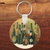 ヴィンテージ輸入ビールボトル、アルコール、飲料 キーホルダー (正面)