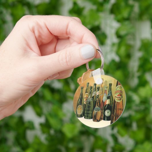 ヴィンテージ輸入ビールボトル、アルコール、飲料 キーホルダー (手)