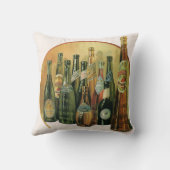 ヴィンテージ輸入ビールボトル、アルコール、飲料 クッション (裏面)