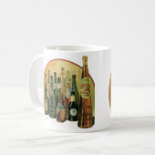 ヴィンテージ輸入ビールボトル、アルコール、飲料 コーヒーマグカップ (正面左)