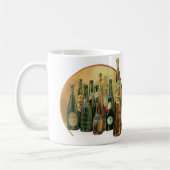 ヴィンテージ輸入ビールボトル、アルコール、飲料 コーヒーマグカップ (左)