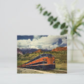 ヴィンテージ輸送アメリカ西部、列車158 ポストカード (スタンド正面)