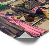 ヴィンテージ輸送イラストレーション ポスター (角)