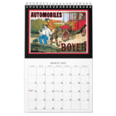 ヴィンテージ輸送型枠 カレンダー (3月 2027)