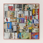 ヴィンテージ輸送広告テーマ ジグソーパズル (横)