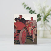 ヴィンテージ輸送業者アンティーク転換車 ポストカード (スタンド正面)