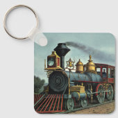 ヴィンテージ輸送機関車列車 キーホルダー (正面)