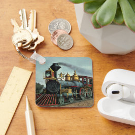 ヴィンテージ輸送機関車列車 キーホルダー