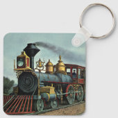 ヴィンテージ輸送機関車列車 キーホルダー (裏面)