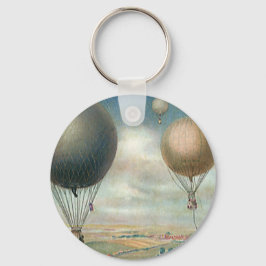 ヴィンテージ輸送熱気球、飛行船 キーホルダー