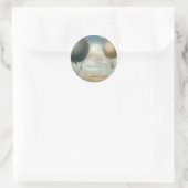 ヴィンテージ輸送熱気球、飛行船 ラウンドシール (バッグ)