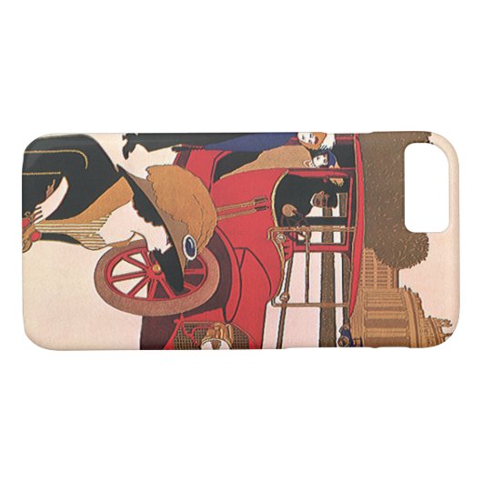 ヴィンテージ輸送赤アンティーク自動車 Case-Mate iPhoneケース (裏面(横))