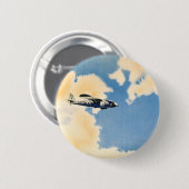 ヴィンテージ輸送、アルバトロス飛行機 缶バッジ (正面&裏面)