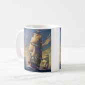 ヴィンテージ輸送、クリッパー船で海 コーヒーマグカップ (正面左)