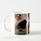 ヴィンテージ輸送、クルーズシップ港タグボート コーヒーマグカップ (左)