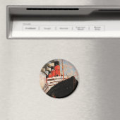 ヴィンテージ輸送、クルーズシップ港タグボート マグネット (インサイチュ (食洗機))