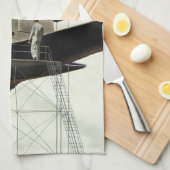 ヴィンテージ輸送、航空機の整備 キッチンタオル (四つ折り)