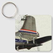 ヴィンテージ輸送、航空機の整備 キーホルダー (正面)