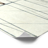 ヴィンテージ輸送、航空機の整備 ポスター (角)