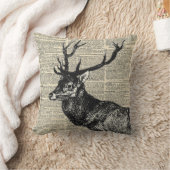 ヴィンテージ辞書のプリントに立ち クッション (ブランケット)